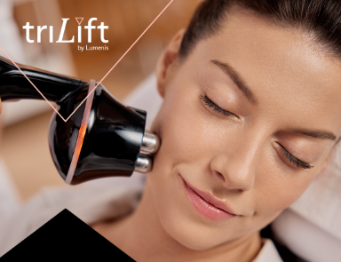 a woman receiving trilift non surgical facelift